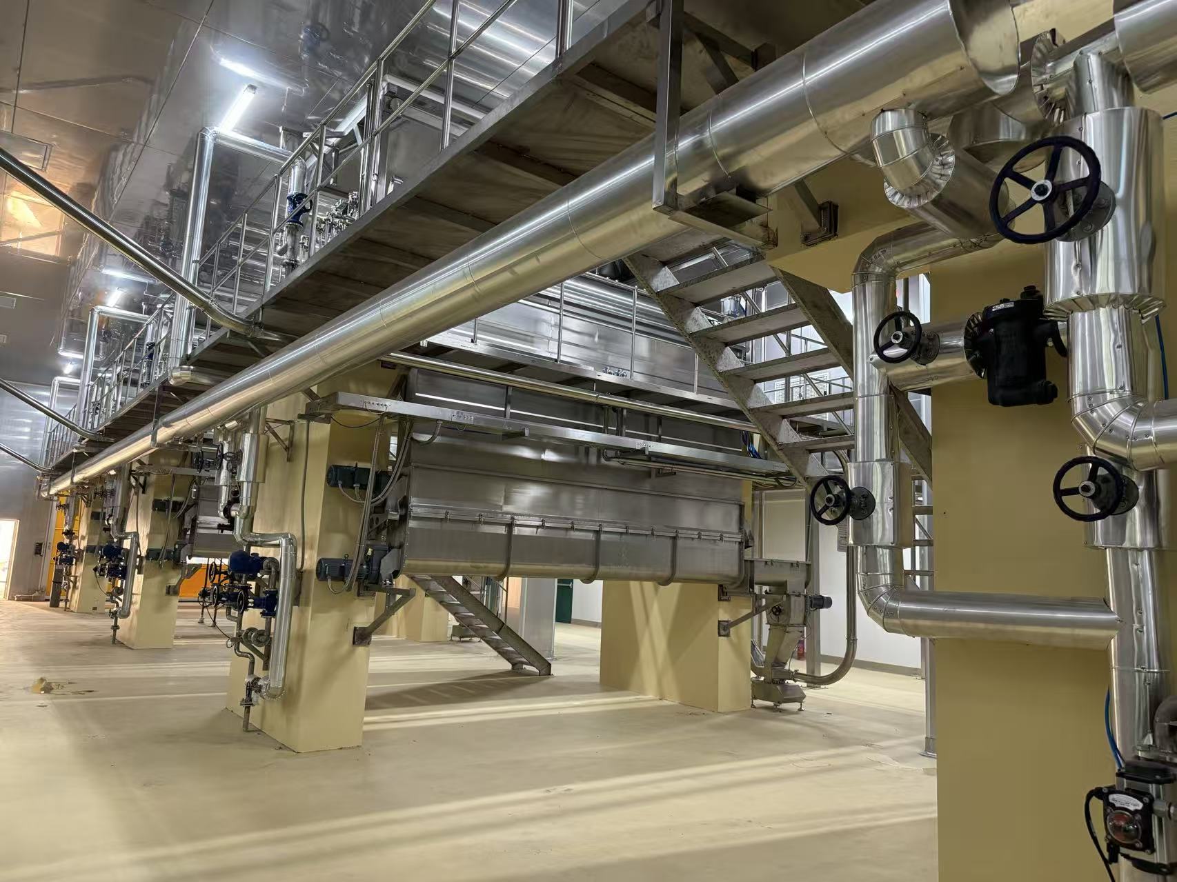 Multiple cereal equipment lines and associated piping